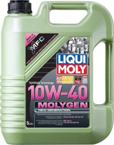 Масло моторное LIQUI MOLY SAE 10W40 Molygen New Generation 5 л 9061/9951 синтетическое [9951/9061]