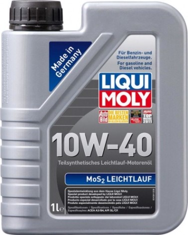 Масло моторное LIQUI MOLY SAE 10W40 MoS2 Leichtlauf 1 л 1930/2626 полусинтетическое [1930/2626]