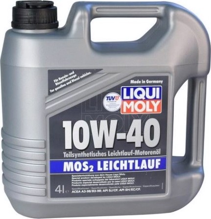Масло моторное LIQUI MOLY SAE 10W40 MoS2 Leichtlauf 4 л 1917/6948 полусинтетическое [6948/1917]