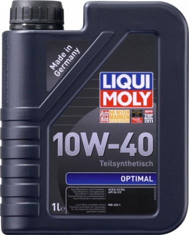 Масло моторное LIQUI MOLY SAE 10W40 Optimal 1 л 3929 полусинтетическое [3929]