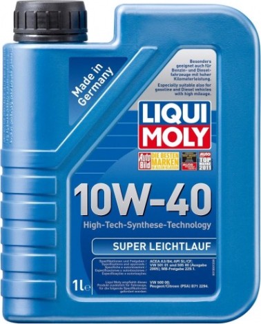Масло моторное LIQUI MOLY SAE 10W40 Super Leichtlauf 1 л 1928/9503 синтетическое [9503/1928]