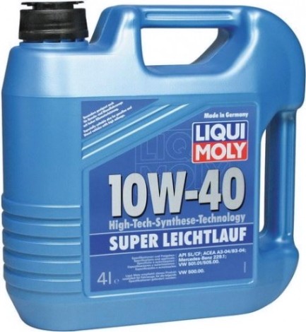 Масло моторное LIQUI MOLY SAE 10W40 Super Leichtlauf 4 л 1916/9504 синтетическое [9504/1916]