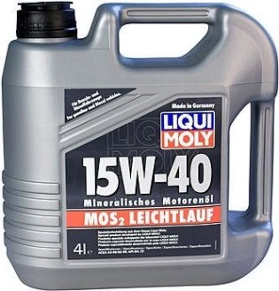 Масло моторное LIQUI MOLY SAE 15W40 MoS2 Leichtlauf 4 л 1949/2631 минеральное [2631/1949]