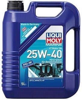 Масло моторное LIQUI MOLY SAE 25W40 Marine 4T Motor Oil 5 л 25027 [25027]