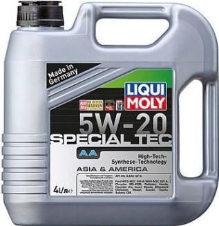 Масло моторное LIQUI MOLY SAE 5W20 Special Tec AA 4 л 7621/7658 синтетическое [7658/7621]