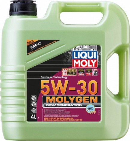 Масло моторное LIQUI MOLY SAE 5W30 Molygen New Generation DPF 4 л 21225 синтетическое [21225]