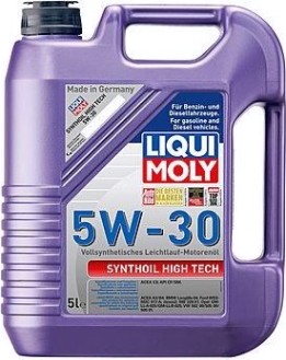 Масло моторное LIQUI MOLY SAE 5W30 Synthoil High Tech 5 л 20959/9077 синтетическое [20959/9077]