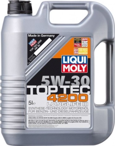 Масло моторное LIQUI MOLY SAE 5W30 Top Tec 4200 5 л. 7661 синтетическое [8973/7661]