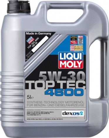 Масло моторное LIQUI MOLY SAE 5W30 Top Tec 4600 5 л 8033/2316 синтетическое [8033/2316]