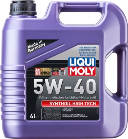Масло моторное LIQUI MOLY SAE 5W40 Synthoil High Tech 4 л 1915/2194 синтетическое [2194/1915]
