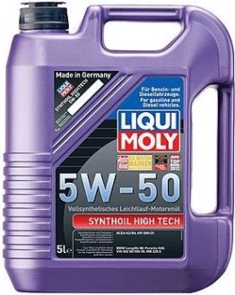 Масло моторное LIQUI MOLY SAE 5W50 Synthoil High Tech 5 л 9068 синтетическое [9068]