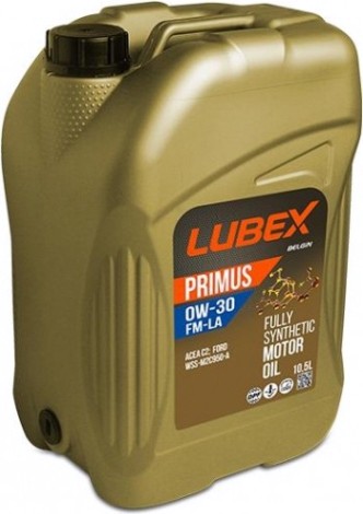 Масло моторное Lubex PRIMUS FM-LA 0W30 10,5 л. синтетическое [L034-1314-0105]
