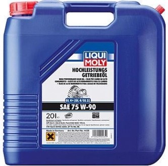 Масло трансмиссионное LIQUI MOLY 75W 90 Hochleistungs-Getriebeoil GL-4/GL-5 20 л 4435 [4435]