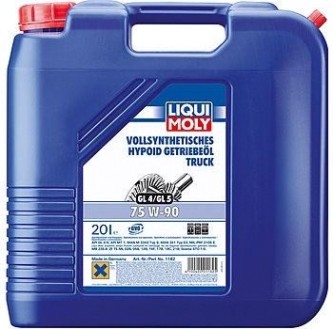 Масло трансмиссионное LIQUI MOLY 75W 90 Vollsynthetisches Hypoid Getriebeoil Truck 20 л 1182 [1182]