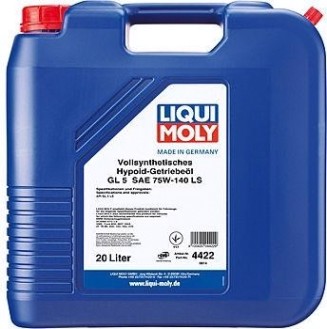 Масло трансмиссионное LIQUI MOLY 75W140 Vollsynthetisches Hypoid-Getriebeoil LS GL-5 20 л 4422 [4422]