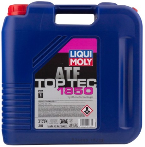 Масло трансмиссионное LIQUI MOLY Top Tec ATF 1850 для АКПП 20 л 21739 [21739]