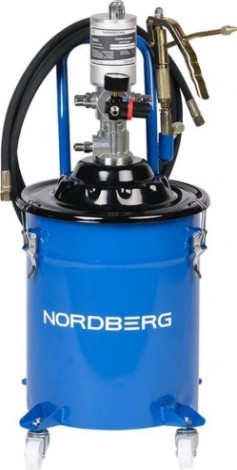 Маслораздаточная установка NORDBERG NO5020 пневматическая для густой смазки с баком 20 л [ЦБ-00011975]