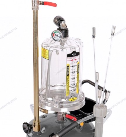 Маслосборная установка NORDBERG 2379G пневматическая, 65 л (серая) [ЦБ-0007745]