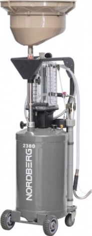 Маслосборная установка NORDBERG 2380G пневматическая, 80 л (серая) [ЦБ-0007748]