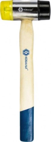 Молоток рихтовочный Кобальт 249-488 40 мм, деревянная рукоятка