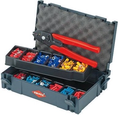 Набор для обжима кабельных наконечников KNIPEX 979001 (клеши + наконечники) [KN-979001]