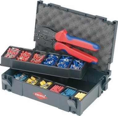 Набор для обжима кабельных наконечников KNIPEX 979021 (клеши + наконечники) [KN-979021]