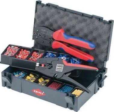 Набор для обжима кабельных наконечников KNIPEX 979022 (клеши + наконечники) [KN-979022]