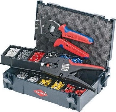 Набор для обжима кабельных наконечников KNIPEX 979024 (клеши + наконечники) [KN-979024]