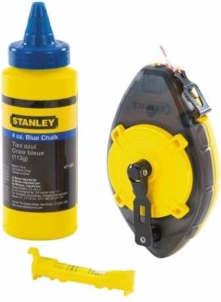 Набор для отбивки STANLEY "POWERWINDER" шнуровка 30 м, краситель, уровень 0-47-465 [0-47-465]