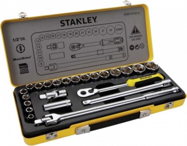 Набор головок 1/2" STANLEY STMT74183-8 24 предмета