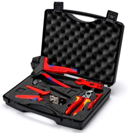 Набор инструментов для фотогальваники KNIPEX KN-979104V02 в кейсе, 7 предметов