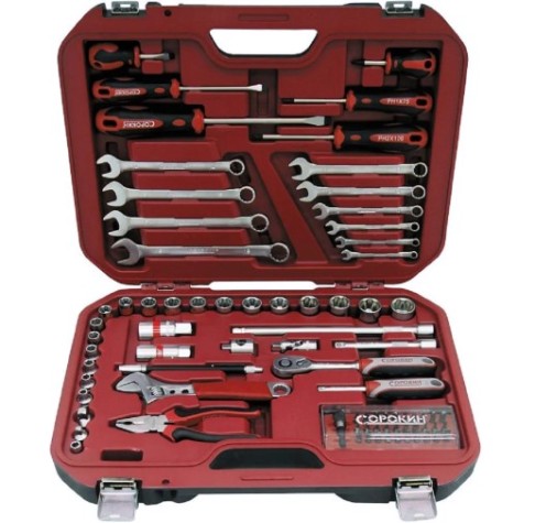 Набор инструментов СОРОКИН Standart 78 предметов 1.178 [1.178]