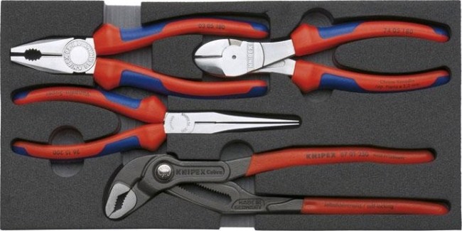 Набор инструментов в лотке KNIPEX 002001V01 4 предмета [KN-002001v01]