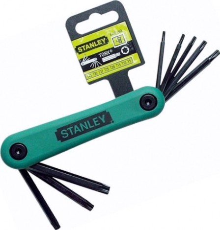 Набор ключей шестигранных STANLEY 4-69-263 комплект из 8-ми торцевых складных "torx" т9->т40