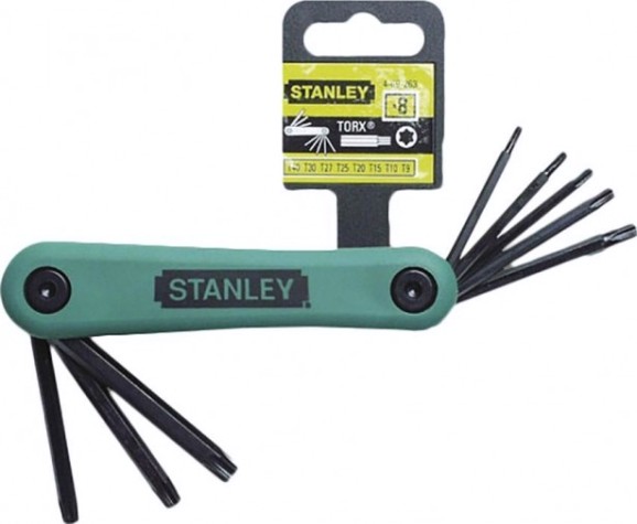 Набор ключей шестигранных STANLEY 4-69-263 комплект из 8-ми торцевых складных "torx" т9->т40
