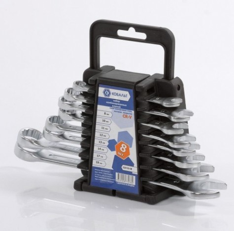 Набор комбинированных ключей Кобальт 020103-08