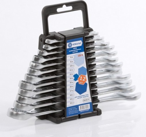Набор комбинированных ключей Кобальт 020105-12