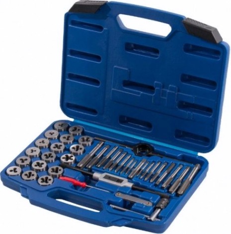 Набор метчиков и плашек Кобальт 40 предметов 010301-40 [010301-40]