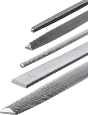 Набор напильников Кобальт 247-736 двухкомпонентная рукоятка, № 2, 150 мм (5 шт.)