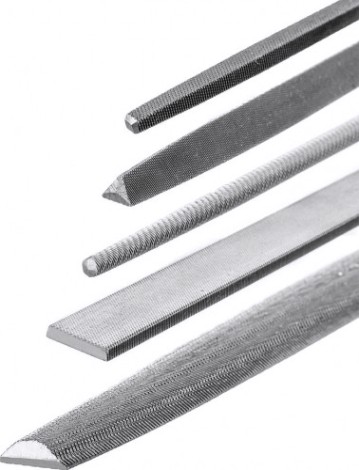 Набор напильников Кобальт 247-750 двухкомпонентная рукоятка, № 2, 200 мм (5 шт.)