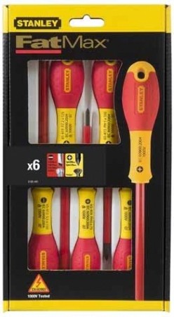 Набор отверток диэлектрических STANLEY FATMAX 0-65-441 6 предметов [0-65-441]