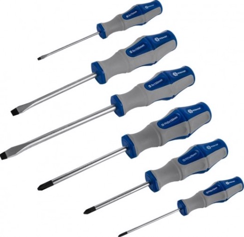 Набор отверток Кобальт 646-652 ultra grip cr-v (6 шт.)