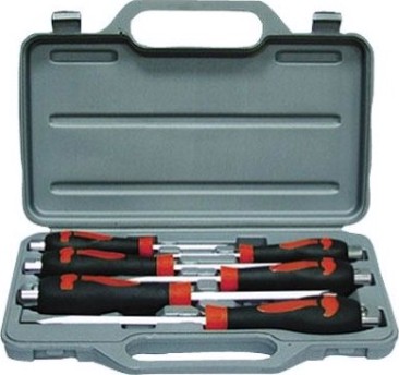 Набор отверток СОРОКИН 1.98 силовые, ударные, под ключ, 6 предметов