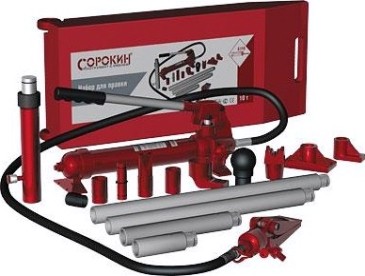 Набор рихтовочного оборудования СОРОКИН 6.110 17 предметов 10 т