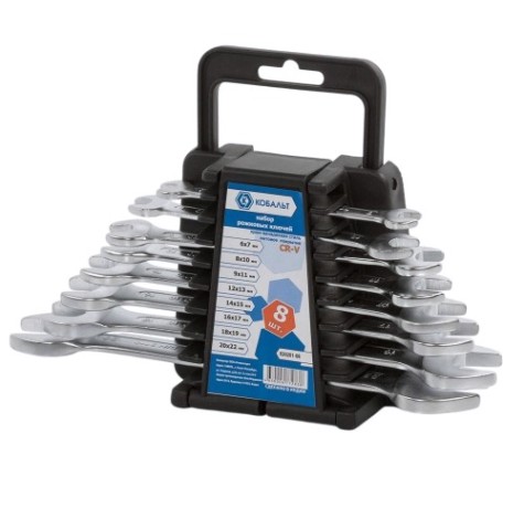 Набор рожковых ключей Кобальт 020201-08