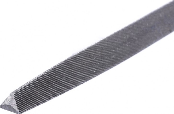 Напильник трехгранный Кобальт 247-415 для заточки ножовок, двухк. рукоятка, 150мм