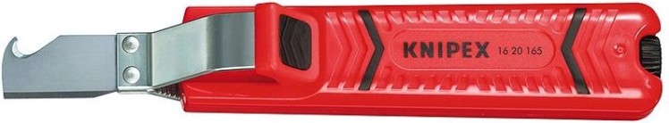 Нож для снятия изоляции KNIPEX 1620165SB с фиксированным лезвием [KN-1620165SB]