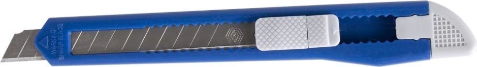 Нож для строительных работ Кобальт 242-182 технический лезвие 9 мм, пластиковый корпус