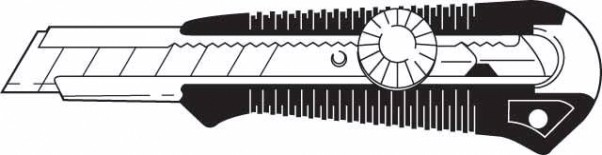Нож STANLEY DynaGrip SNAP OFF BLADE 0-10-418 с отламывающимися сегментами 18 мм [1-10-418]