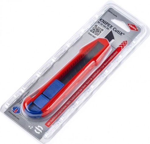 Нож универсальный KNIPEX CutiX 165 мм отламывающихся лезвий на 18 мм [KN-9010165BK]